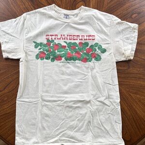 Liberty Graphics Cream Strawberry Graphic Tee